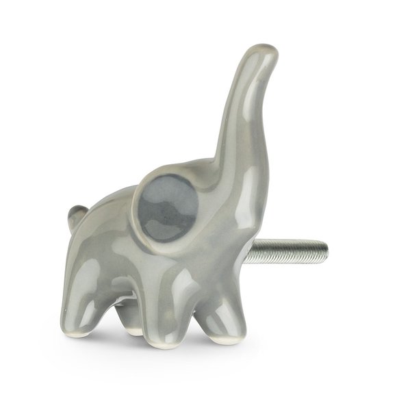 (Set of x2) Elephant Ceramic Pull / Knobs - Picture 3 of 5